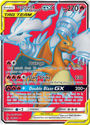 Reshiram &amp; Charizard GX (194/214) [Soleil et Lune : liens ininterrompus] 