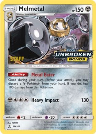 Melmetal - SM181 (Prerelease) [Staff] SM181 - [SM Promos] Holofoil