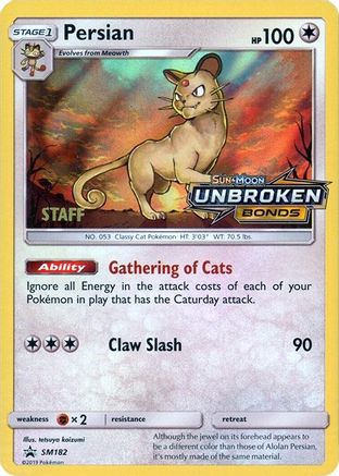 Persian - SM182 (Prerelease) [Staff] SM182 - [SM Promos] Holofoil