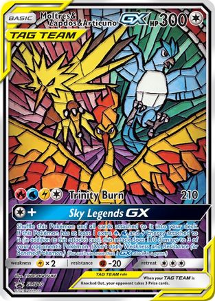 Sulfura, Zapdos et Articuno GX (SM210) [Soleil et Lune : Promos Black Star] 