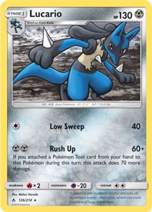 Lucario (126/214) (Exclusivité Theme Deck) [Soleil et Lune : Liens ininterrompus] 