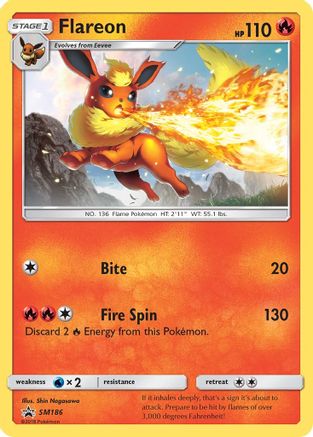 Flareon (SM186) [Soleil et Lune : Promos Black Star] 