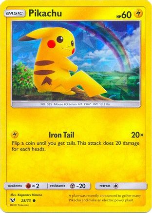 Pikachu - 28/73 (Cracked Ice Holo) 28 - [Deck Exclusives] Holofoil