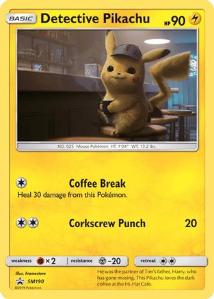 Détective Pikachu (SM190) [Soleil et Lune : Promos Black Star] 
