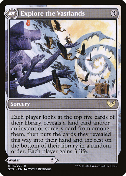 Wandering Archaic // Explore the Vastlands (STX-006) - [Strixhaven: School of Mages] Foil