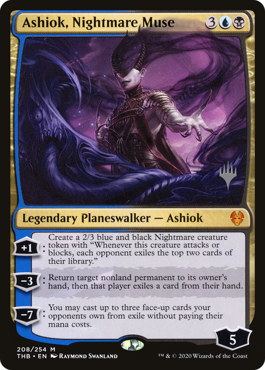 Ashiok, Nightmare Muse (PTHB-208P) - [Theros Beyond Death Promos] Foil