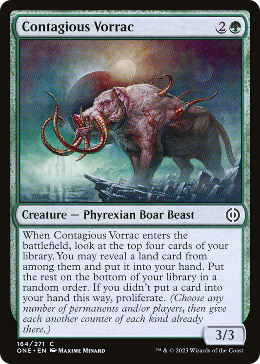 Contagious Vorrac (ONE-164) - [Phyrexia: All Will Be One]