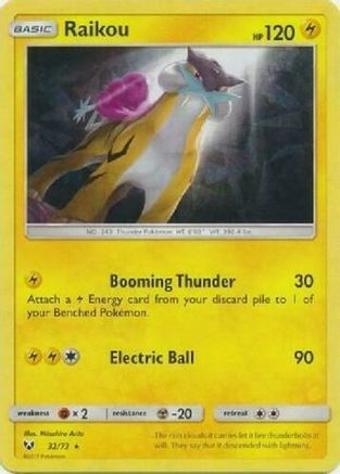 Raikou - 32/73 (Let's Play, Pikachu!) (Cracked Ice Holo) 32 - [Deck Exclusives] Holofoil