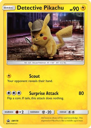 Detective Pikachu - SM170 SM170/248 - [SM Promos] Holofoil