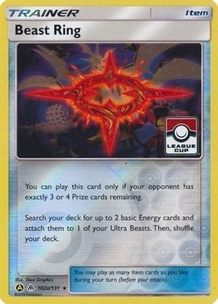 Beast Ring - 102a/131 (League Cup) 102a/131 - [League & Championship Cards] Reverse Holofoil