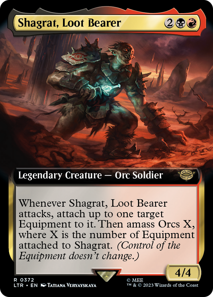 Shagrat, Loot Bearer (LTR-372) - [The Lord of the Rings: Tales of Middle-earth]: (Extended Art)