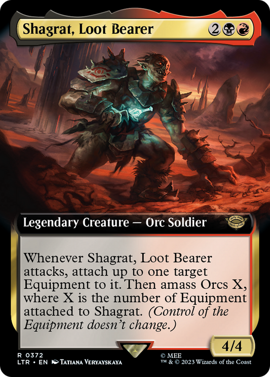 Shagrat, Loot Bearer (LTR-372) - [The Lord of the Rings: Tales of Middle-earth]: (Extended Art)