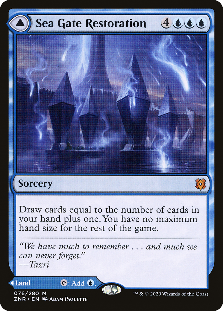 Sea Gate Restoration // Sea Gate, Reborn (ZNR-076) - [Zendikar Rising] Foil