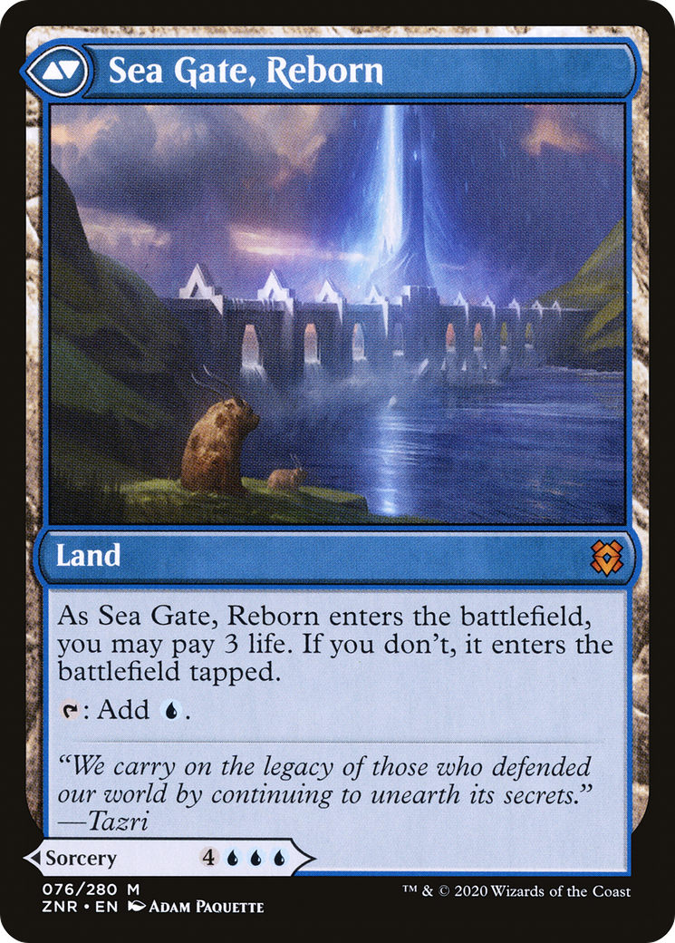 Sea Gate Restoration // Sea Gate, Reborn (ZNR-076) - [Zendikar Rising]