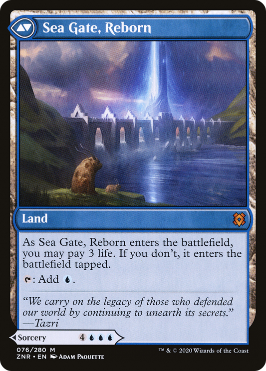 Sea Gate Restoration // Sea Gate, Reborn (ZNR-076) - [Zendikar Rising]
