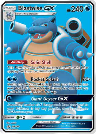 Blastoise GX - SM189 SM189/248 - [SM Promos] Holofoil