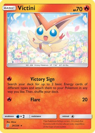 Victini 26/236 - [SM  Unified Minds] Holofoil