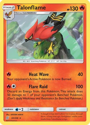 Talonflame (32/236) [Soleil et Lune : Esprits unifiés] 