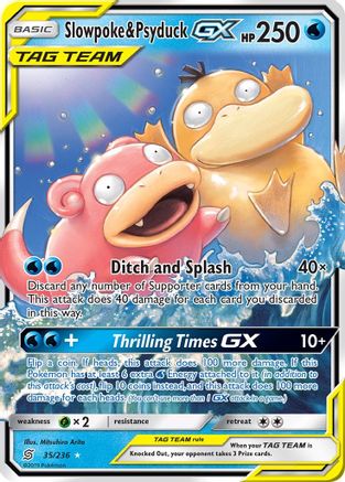 Slowpoke & Psyduck GX 35/236 - [SM  Unified Minds] Holofoil