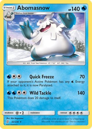 Abomasnow (42/236) [Soleil et Lune : Esprits unifiés] 