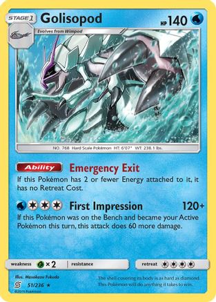 Golisopod 51/236 - [SM  Unified Minds] Holofoil