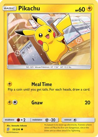 Pikachu (55/236) [Soleil et Lune : Esprits unifiés] 