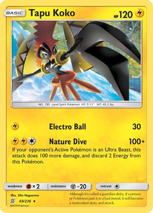 Tapu Koko (69/236) [Soleil et Lune : Esprits unifiés] 