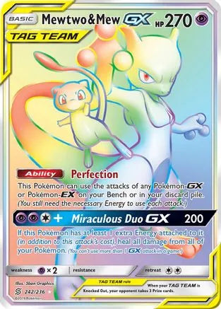 Mewtwo &amp; Mew GX (242/236) [Soleil et Lune : Esprits unifiés] 