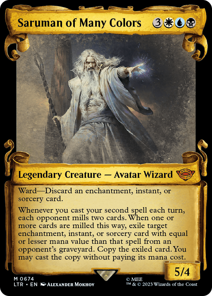 Saruman of Many Colors (LTR-674) - [The Lord of the Rings: Tales of Middle-earth]: (Showcase) Foil