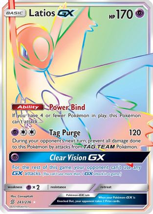Latios GX (Secret) 243/236 - [SM  Unified Minds] Holofoil