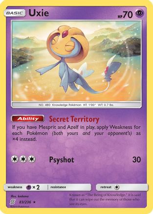 Uxie (83/236) [Soleil et Lune : Esprits unifiés] 