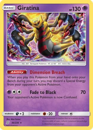 Giratina 86/236 - [SM  Unified Minds] Holofoil
