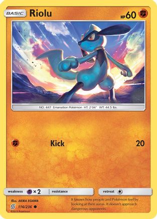 Riolu (116/236) [Soleil et Lune : Esprits unifiés] 