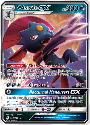 Weavile GX (132/236) [Soleil et Lune : Esprits unifiés] 