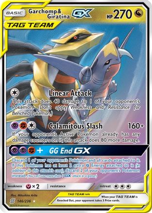 Garchomp &amp; Giratina GX (146/236) [Soleil et Lune : Esprits unifiés] 