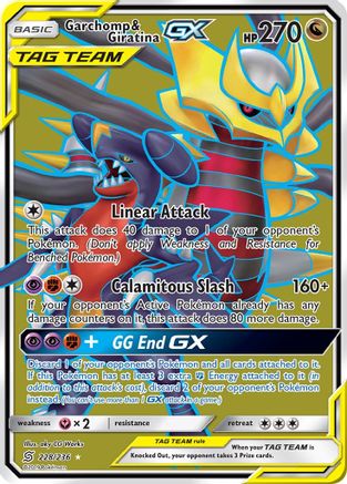 Garchomp & Giratina GX (Full Art) 228/236 - [SM  Unified Minds] Holofoil