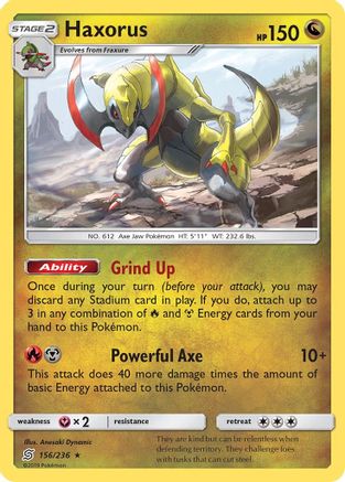 Haxorus (156/236) [Soleil et Lune : Esprits unifiés] 