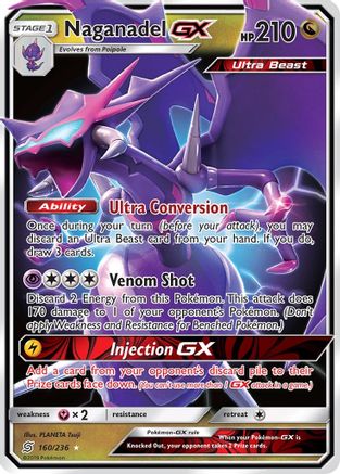 Naganadel GX (160/236) [Soleil et Lune : Esprits unifiés] 