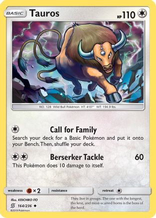 Tauros (164/236) [Soleil et Lune : Esprits unifiés] 