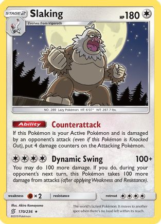 Slaking 170/236 - [SM  Unified Minds] Holofoil
