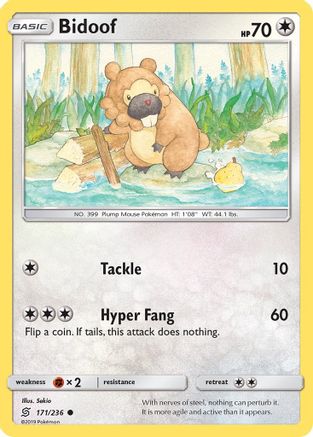 Bidoof (171/236) [Soleil et Lune : Esprits unifiés] 