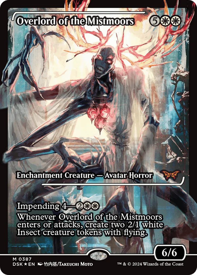 Overlord of the Mistmoors (DSK-387) - [Duskmourn: House of Horror]: (Showcase) Foil