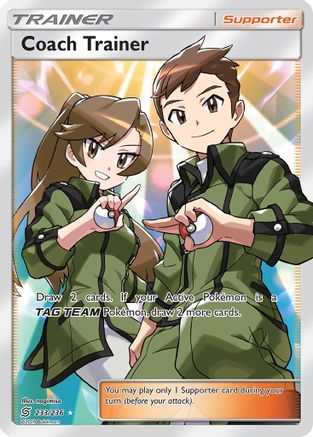 Coach Trainer (Full Art) 233/236 - [SM  Unified Minds] Holofoil