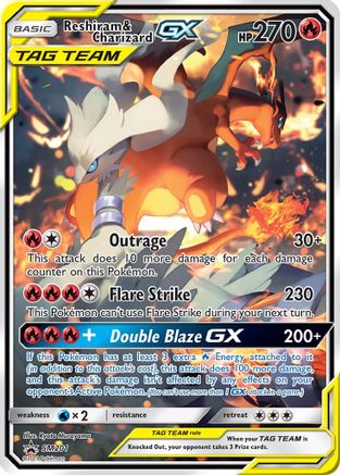 Reshiram &amp; Charizard GX (SM201) [Soleil et Lune : Promos Black Star] 