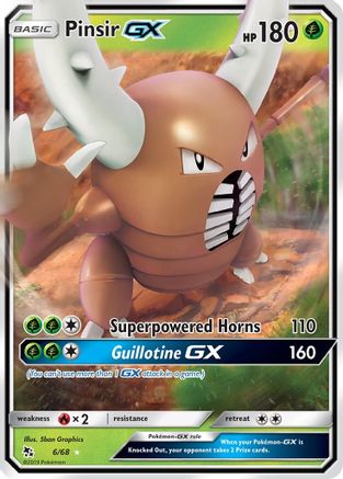 Pinsir GX (6/68) [Soleil et Lune : Destins cachés] 