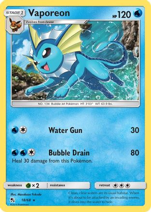 Vaporeon (18/68) [Soleil et Lune : Destins cachés] 