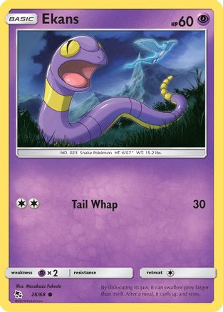 Ekans (26/68) [Soleil et Lune : Destins cachés] 