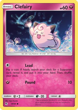 Clefairy (38) 38/68 - [Hidden Fates]