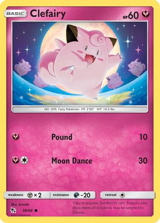 Clefairy (39) 39/68 - [Hidden Fates]