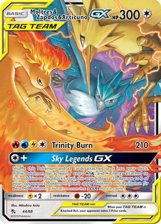 Moltres &amp; Zapdos &amp; Articuno GX (44/68) [Soleil et Lune : Destins cachés] 